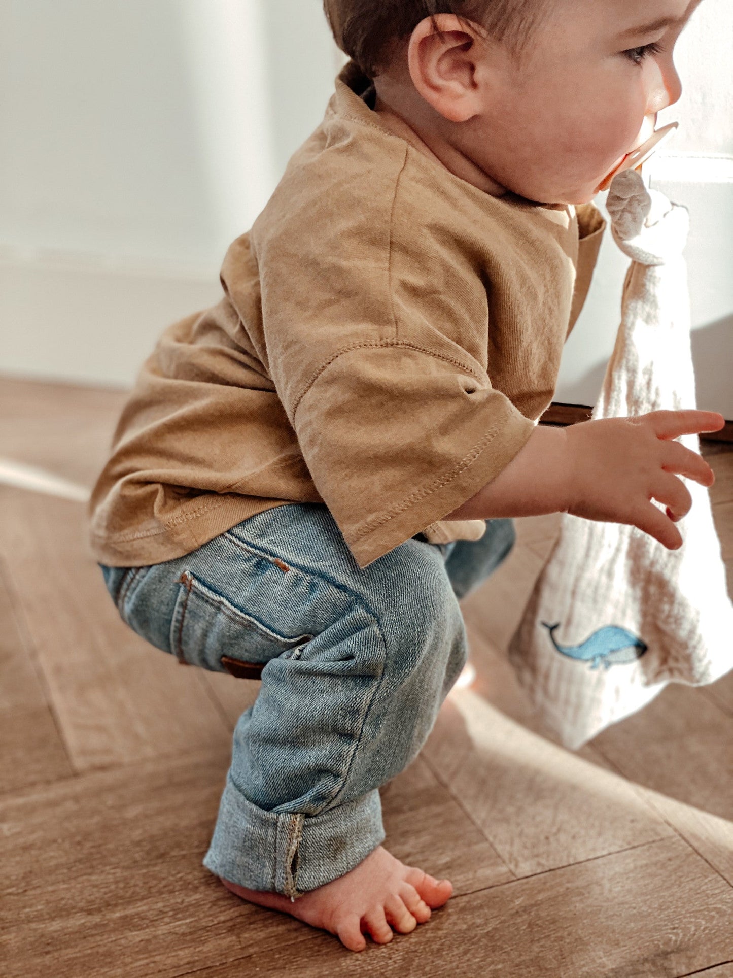 PACIFIER CLOTH - CUDDLE - BONJOUR BEIGE