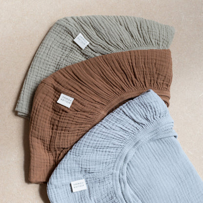 FITTED SHEET CRIB | MORNING MOSS