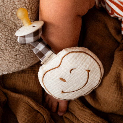 PACIFIER CLOTH - POMME - COSY WHITE