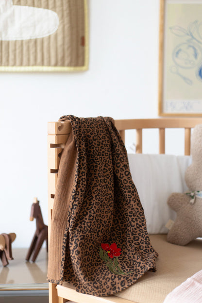 FLAT SHEET CRIB | LEOPARD
